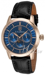 S.Coifman Dress Niebieski/Skóra Ø43 mm SC0216