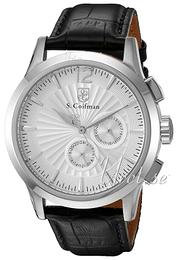 S.Coifman Dress Biały/Skóra Ø43 mm SC0260