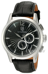 S.Coifman Dress Czarny/Skóra Ø43 mm SC0261