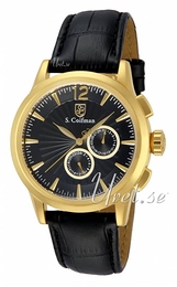 S.Coifman Dress Czarny/Skóra Ø43 mm SC0263