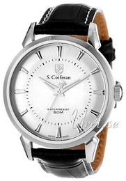 S.Coifman Dress Srebrny/Skóra Ø45 mm SC0281