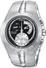 Seiko Arctura Czarny/Stal Ø44 mm SNL025P1