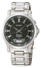 Seiko Premier Czarny/Stal Ø40 mm SNQ003P1