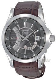 Seiko Premier Szary/Skóra Ø42 mm SRH009P1
