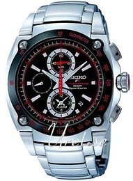 Seiko Sportura Czarny/Stal Ø41 mm SNA749P1P2