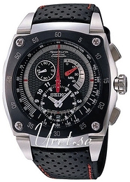 Seiko Sportura Czarny/Skóra Ø43 mm SNL035P1