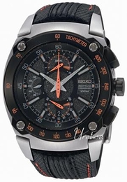 Seiko Sportura Czarny/Skóra Ø42 mm SPC039P2