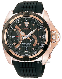 Seiko Velatura Czarny/Guma Ø43 mm SRH006P1