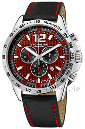 Stührling Original Monaco Concorso Czerwony/Skóra Ø46 mm 210A2.331540