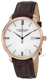 Stührling Original Prestige Prestige Biały/Skóra Ø40 mm 307L.334K2