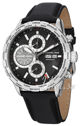 Stührling Original Symphony Traveler Czarny/Skóra Ø43 mm 497.01