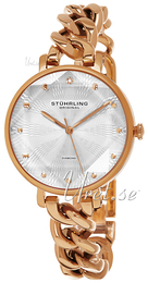 Stührling Original Vogue Vogue Srebrny/Stal w kolorze różowego złota Ø38 mm 596.05