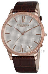 Stührling Original Symphony Ascot Srebrny/Skóra Ø55 mm 903.3345K2