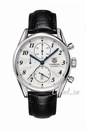 TAG Heuer Carrera Calibre 16 Heritage Automatic Chronograph Srebrny/Skóra Ø41 mm CAS2113.FC6266