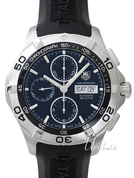 TAG Heuer Aquaracer Calibre 16 Day Date Automatic Chronograph Czarny/Guma Ø43 mm CAF2010.FT8011
