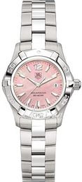 TAG Heuer Aquaracer Lady Różowy/Stal Ø27 mm WAF1418.BA0812
