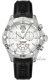 TAG Heuer Aquaracer Chronograph Srebrny/Guma Ø42 mm CAF101B.FT8011