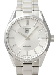 TAG Heuer Carrera Calibre 5 Automatic Srebrny/Stal Ø39 mm WV211A.BA0787