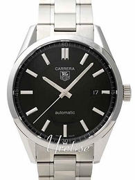 TAG Heuer Carrera Calibre 5 Automatic Czarny/Stal Ø39 mm WV211B.BA0787