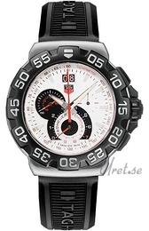 TAG Heuer Formula 1 Grande Date Chronograph Biały/Guma Ø44 mm CAH1011.FT6026
