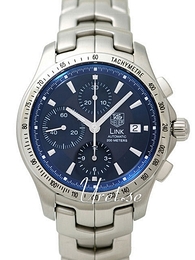 TAG Heuer Link Chronograph Niebieski/Stal Ø42 mm CJF2114.BA0576