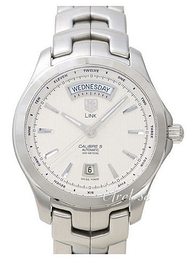 TAG Heuer Link Calibre 5 Day Date Automatic Srebrny/Stal Ø42 mm WJF2011.BA0592