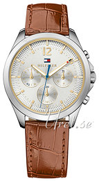 Tommy Hilfiger Kingsley Srebrny/Skóra Ø36 mm 1781701