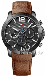 Tommy Hilfiger Holden Czarny/Skóra Ø44 mm 1791269