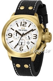 TW Steel Canteen Biały/Skóra Ø50 mm TW7