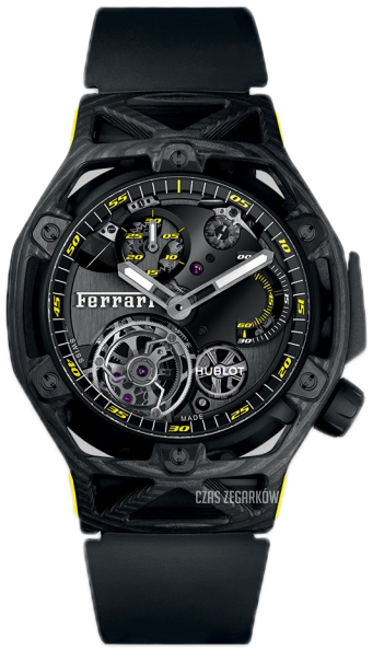 Techframe Ferrari Czarny Guma 45 mm ref. 408.QU.0129.RX